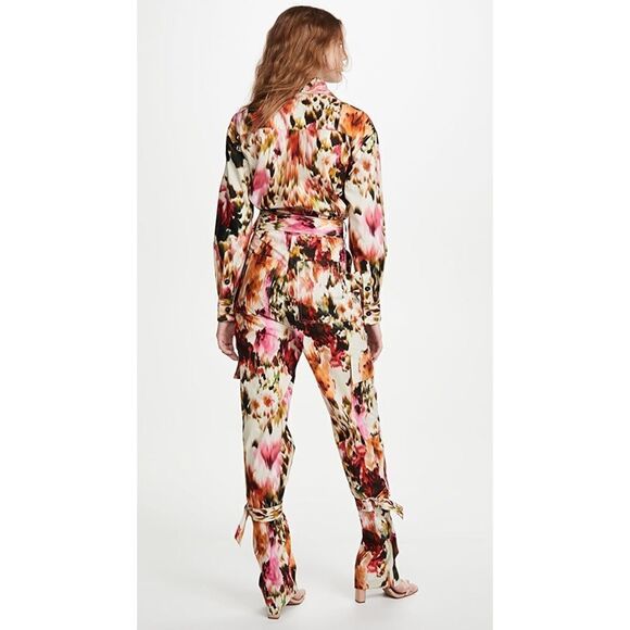 MSGM Patterned Long Sleeve Straight Jumpsuit - Picture 2 of 13